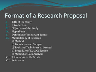 Development of a research proposal | PPTX