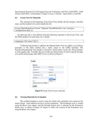 Development of a web based decision support system for materials ...