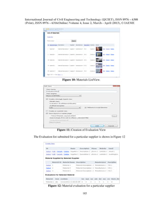 Development of a web based decision support system for materials ...