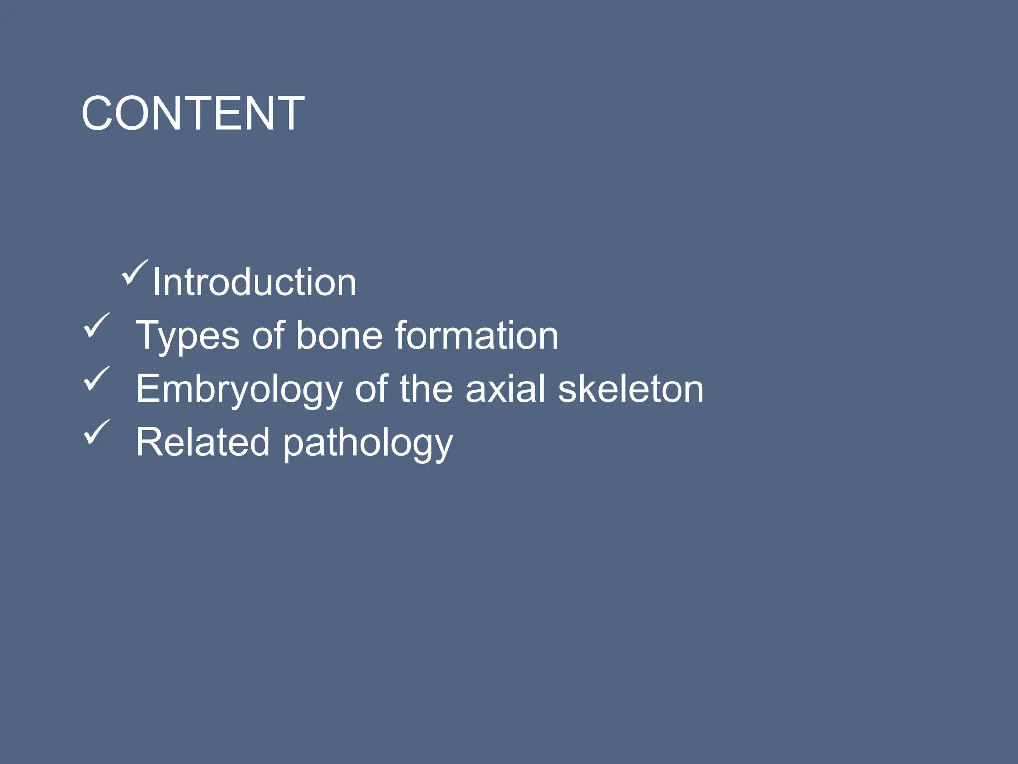 DEVELOPMENT OF BONE.pptx and embryology to | PPTX