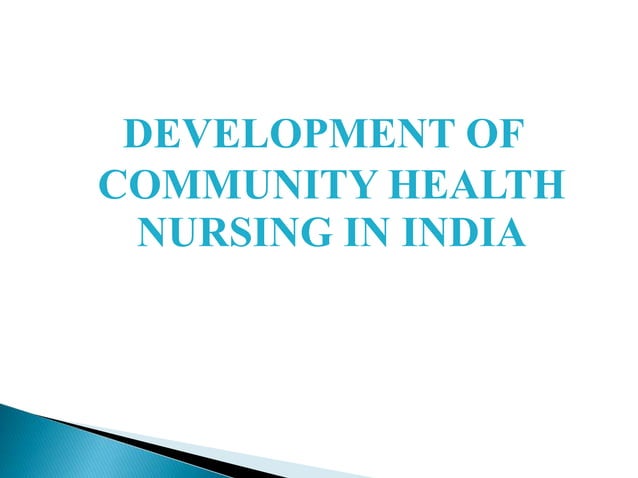 research topics in community health nursing in india