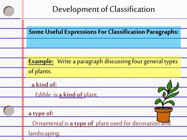 Paragraph Development by Classification | PPTX