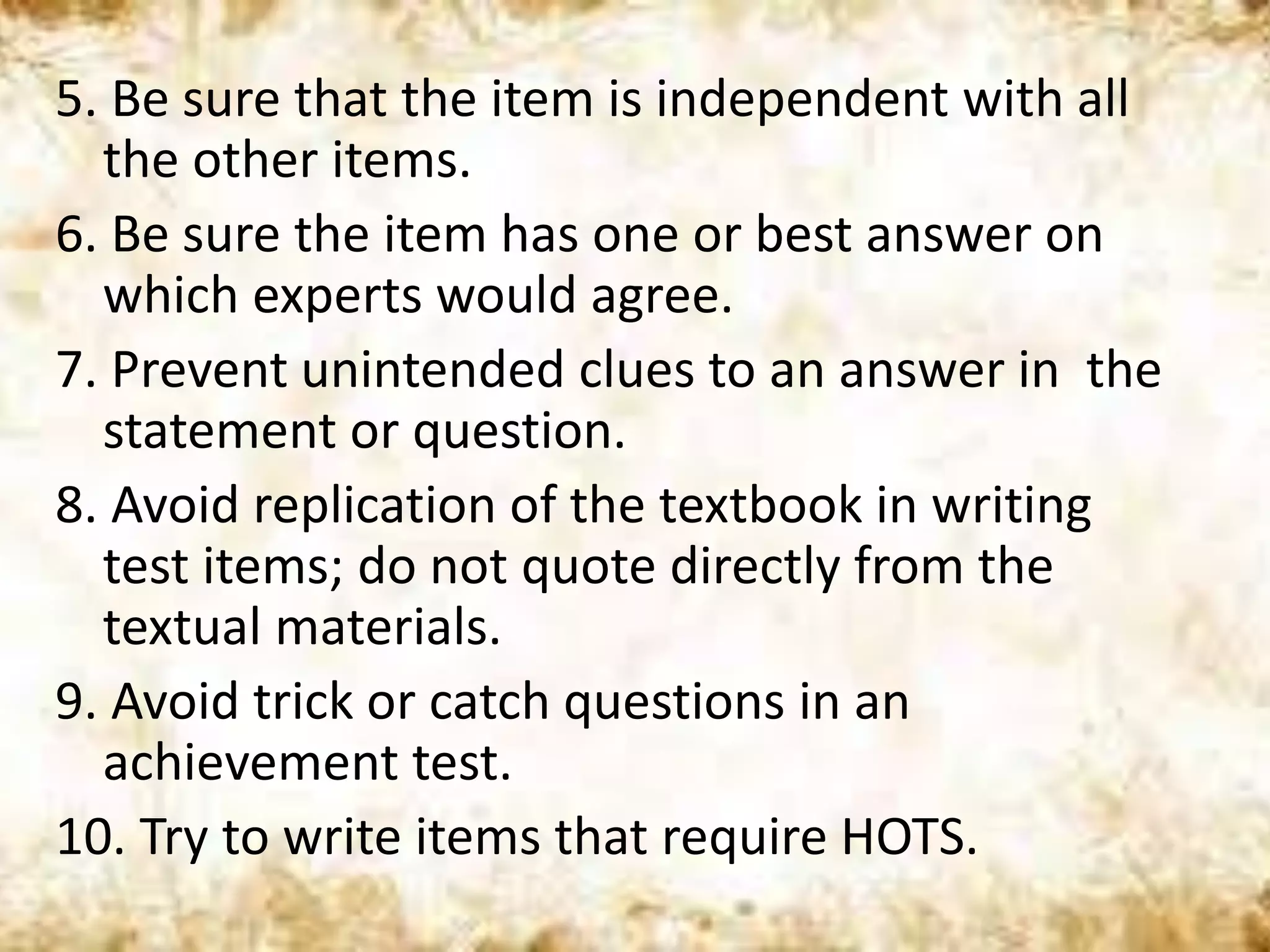 Development Of Classroom Assessment Tools Pptx