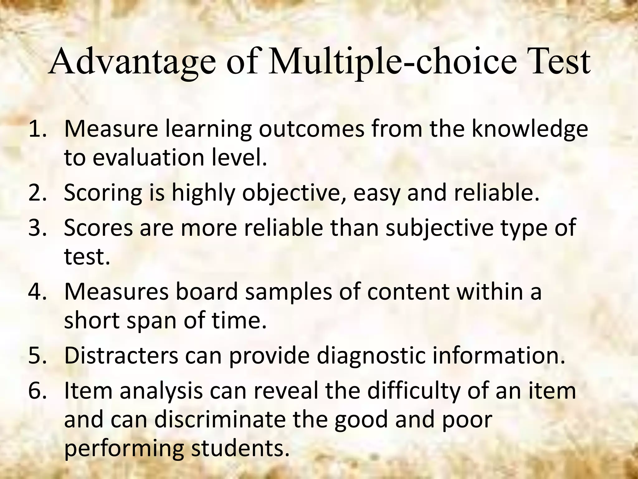Development of classroom assessment tools | PPTX