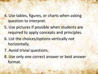 Development of classroom assessment tools | PPTX