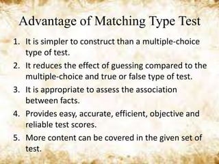Development of classroom assessment tools | PPTX