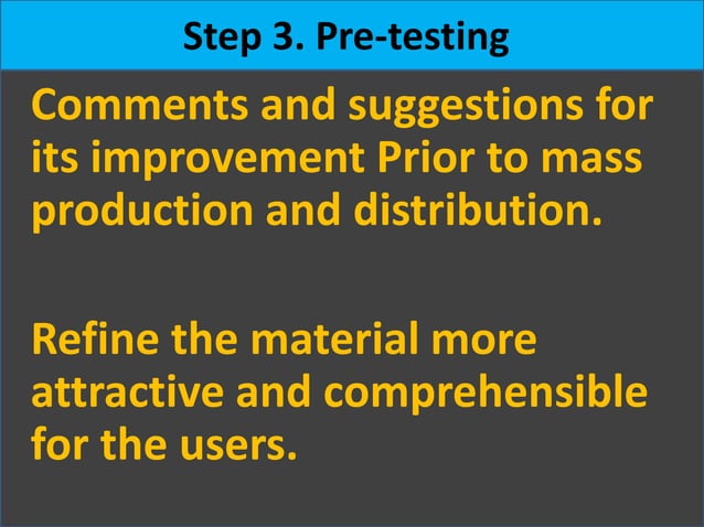 Development of com dev materials | PPTX