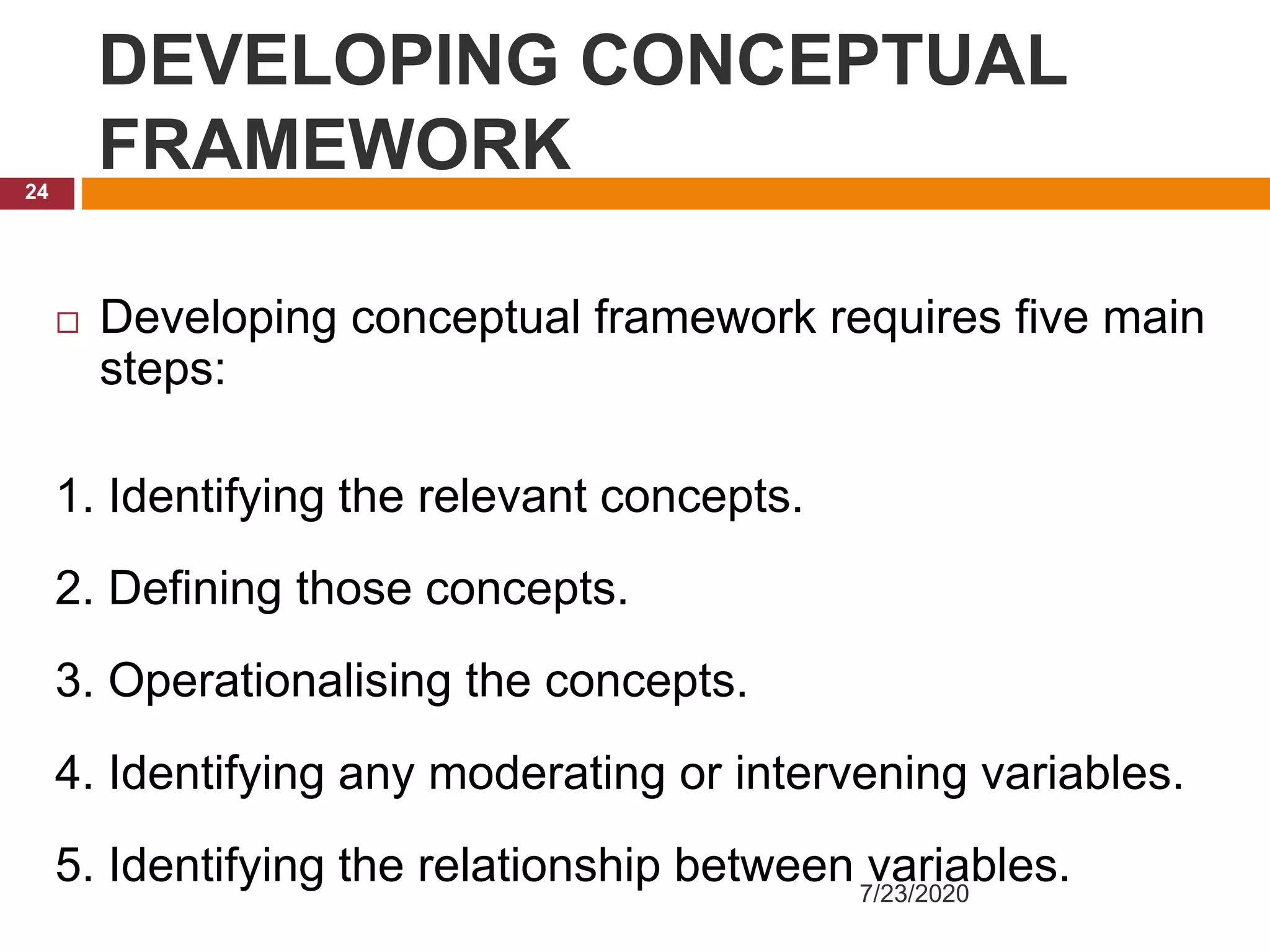 Development of conceptual framework in Nursing Research | PPTX