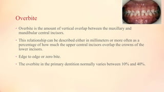 Development of dental occlusion in orthodontics | PPTX