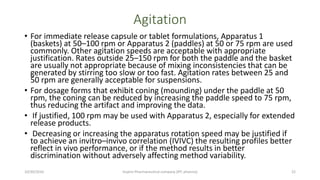 Paddle Dose Development of dissolution proceduers | PPTX