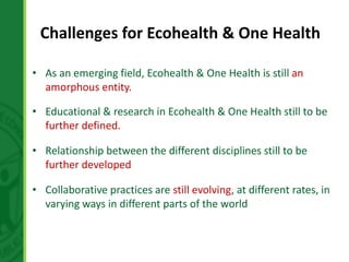 The development of Ecohealth and One Health training programs in Vietnam