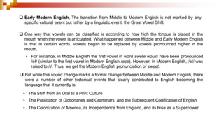 Development of english | PPTX