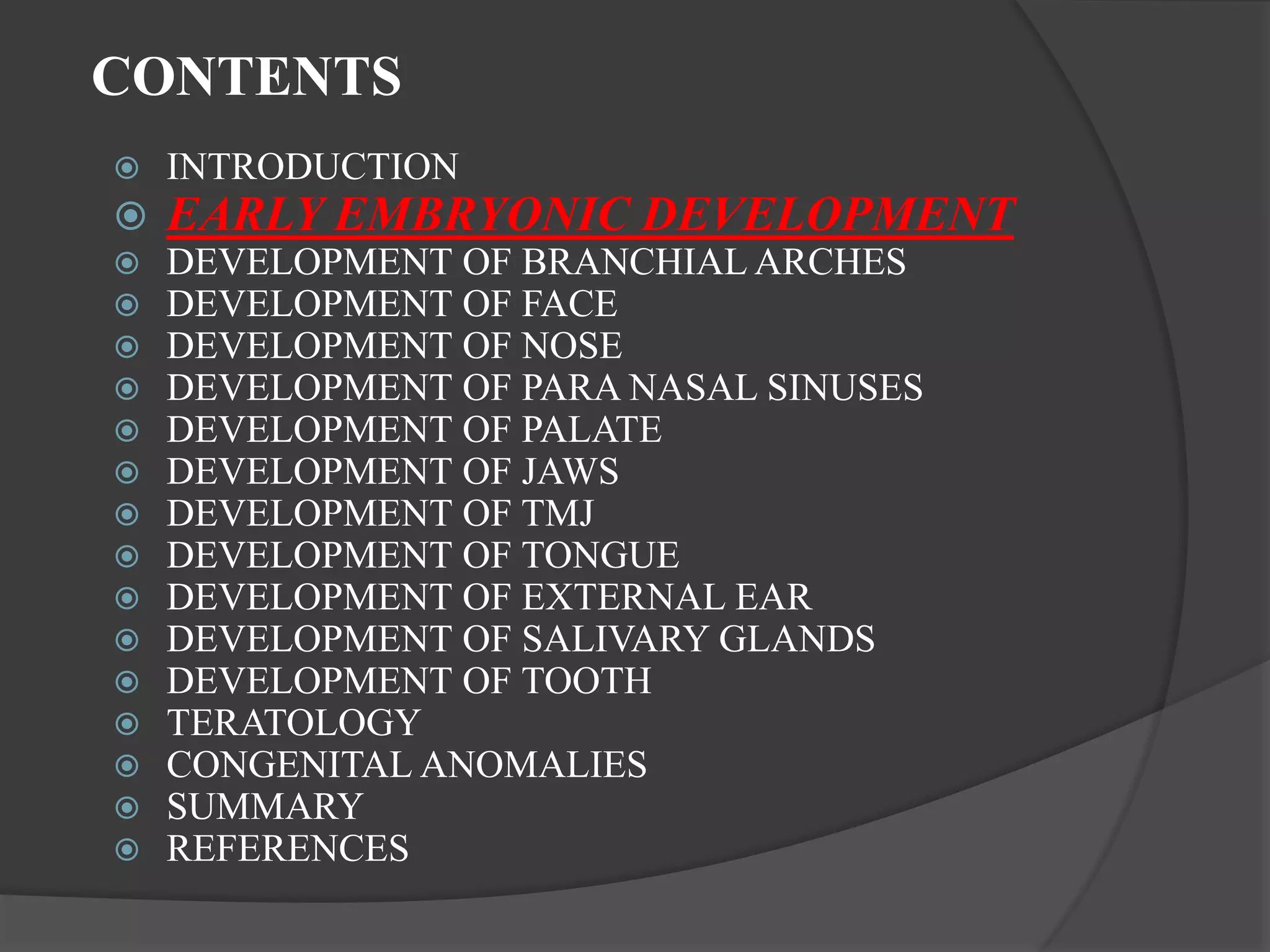 Development of face | PPTX