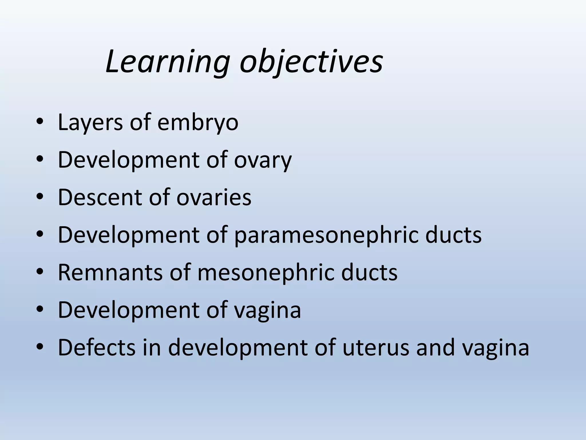 Development of female reproductive system | PPTX