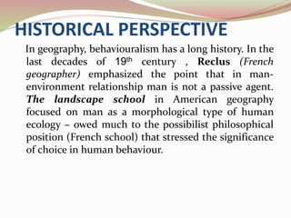 man and environment relationship in geography