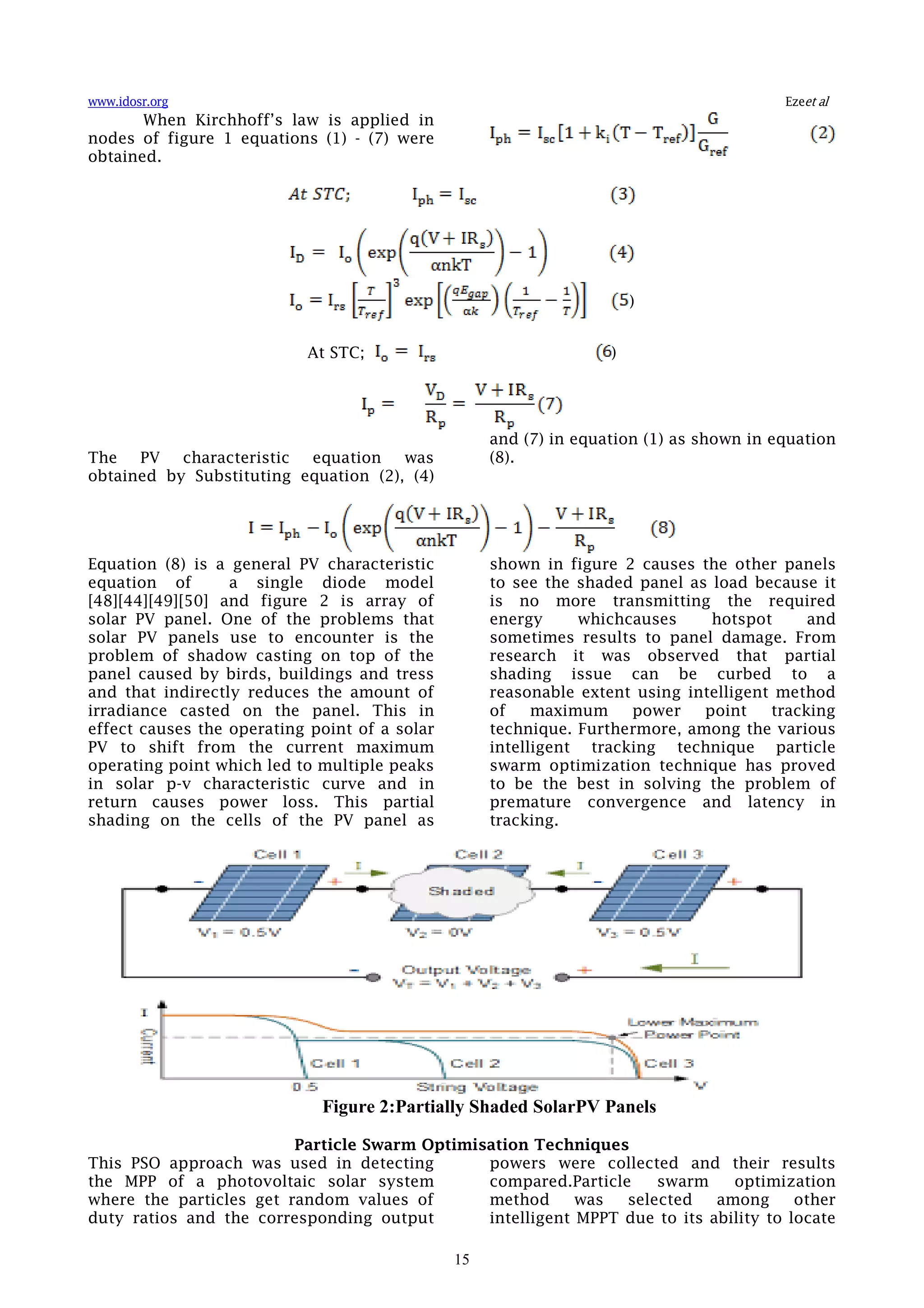 Development of Improved MPPT Algorithm Based on Balancing PSO for ...