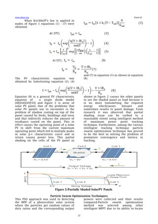 Development of Improved MPPT Algorithm Based on Balancing PSO for ...