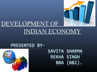DEVELOPMENT OF
INDIAN ECONOMY
 