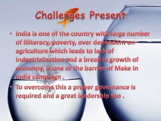 MAKE IN INDIA : Development  of industry
