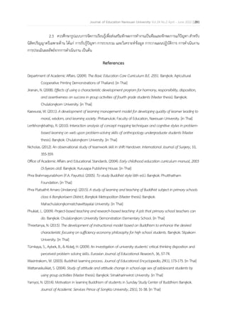 Development of learning management model based on Buddhism to enhance ...