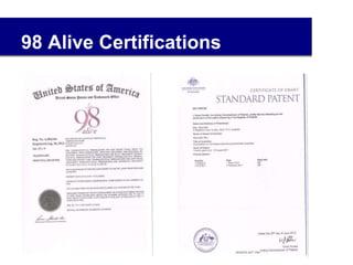 98 Alive Certifications
2
 