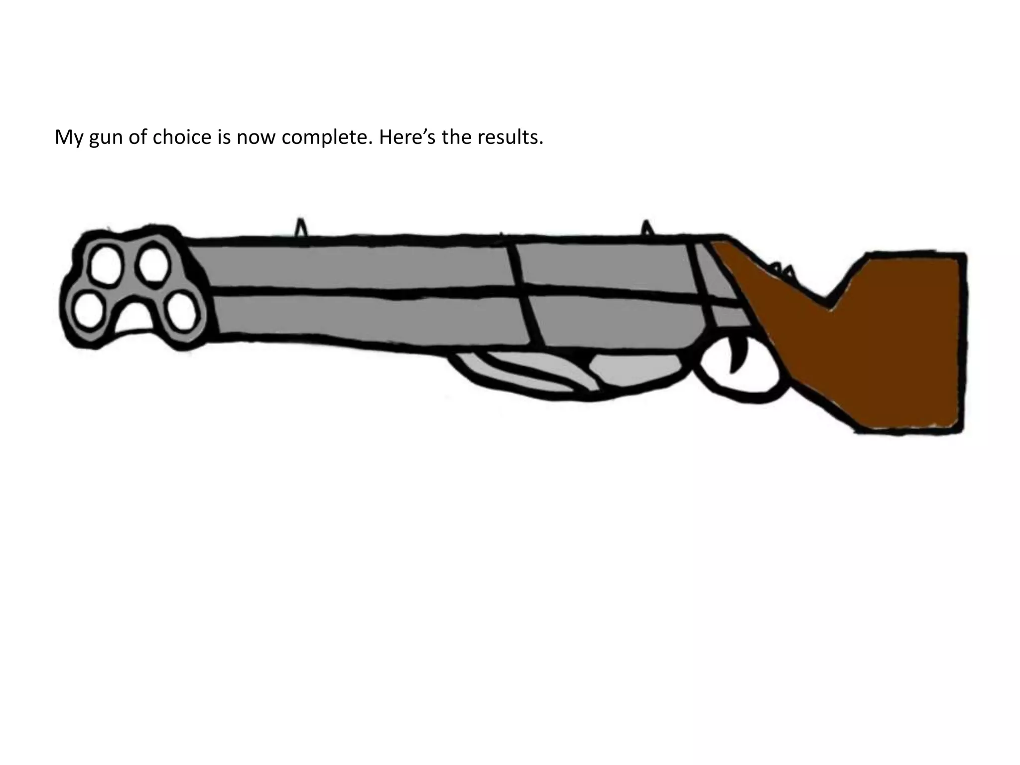 My gun of choice is now complete. Here’s the results.