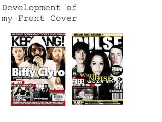 Development of my Front Cover 