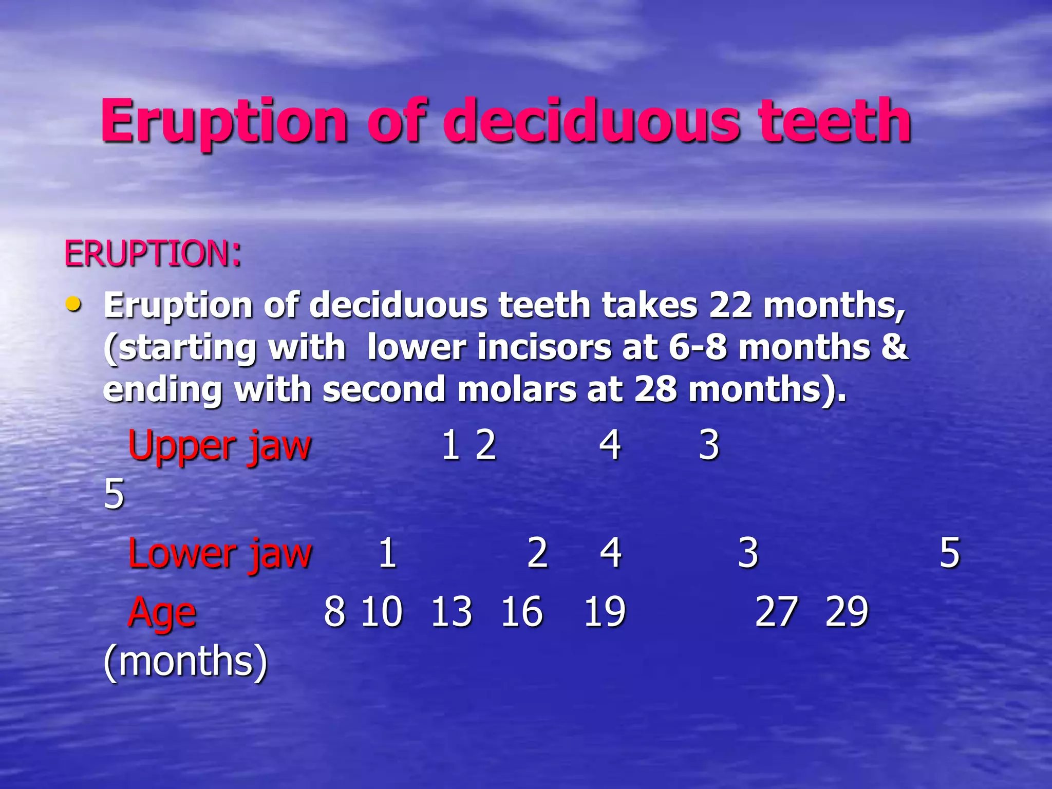 Development of normal dentition and occlusion | PPT