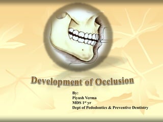 By:
Piyush Verma
MDS 1st yr
Dept of Pedodontics & Preventive Dentistry
 