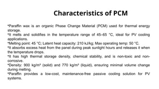 Enhancing Solar Panel Efficiency Using Phase Change Materials for ...