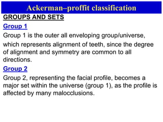 classifcation of malocclusion | PPTX