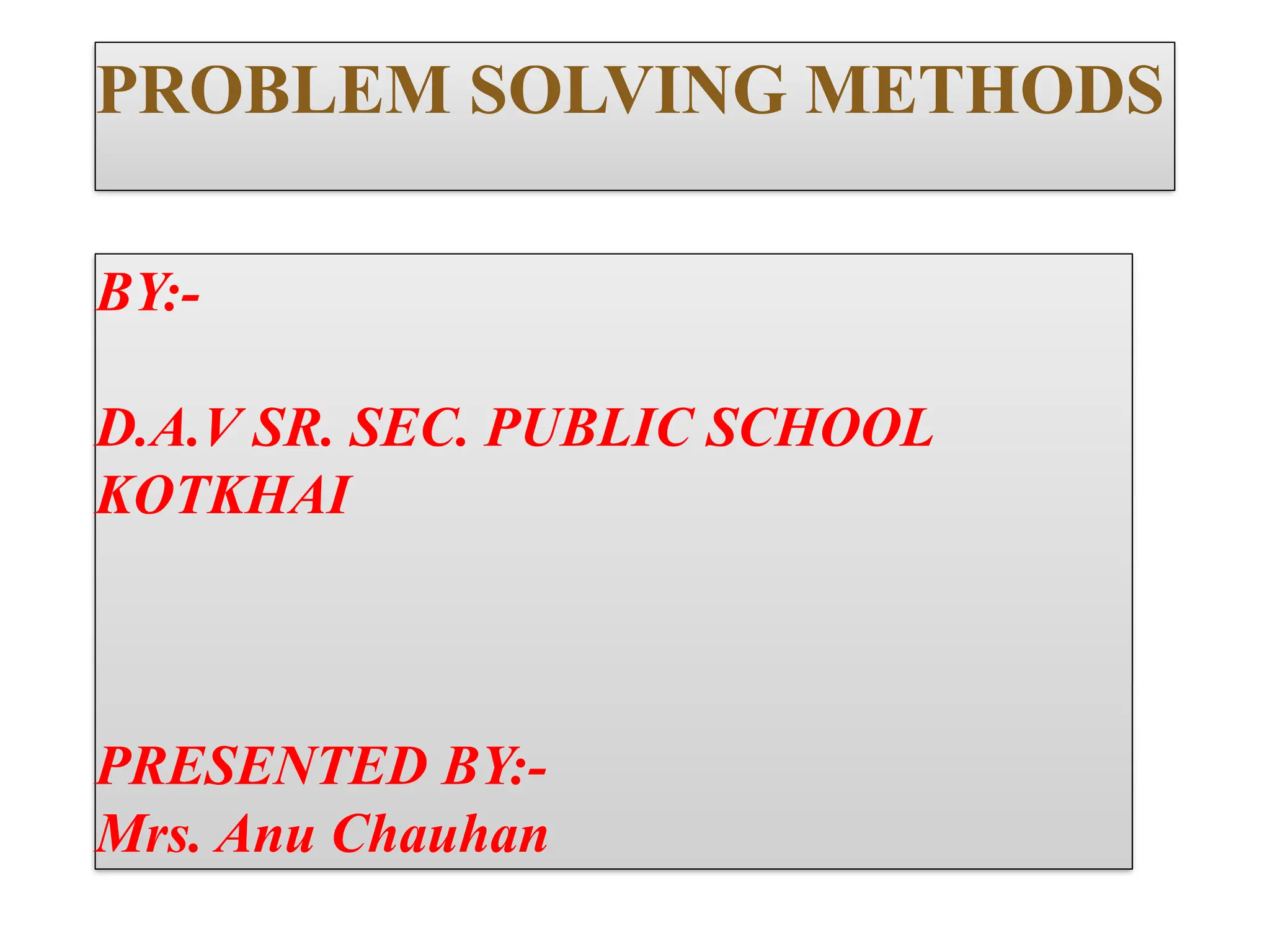 Development of Problem solving problems among students.pptx