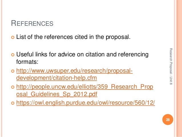 Create a research proposal and preliminary reference page