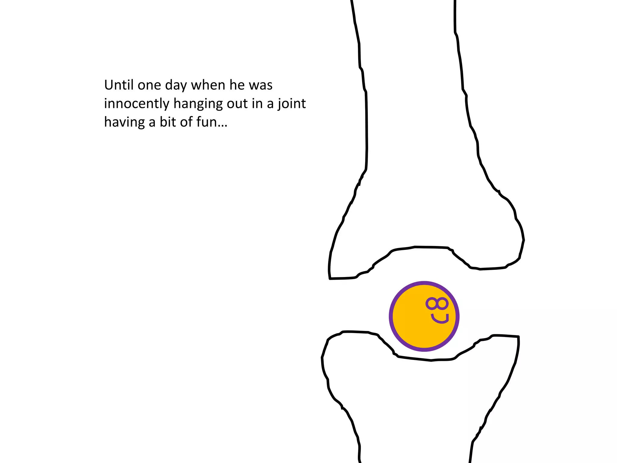 Until one day when he was
innocently hanging out in a joint
having a bit of fun…
 