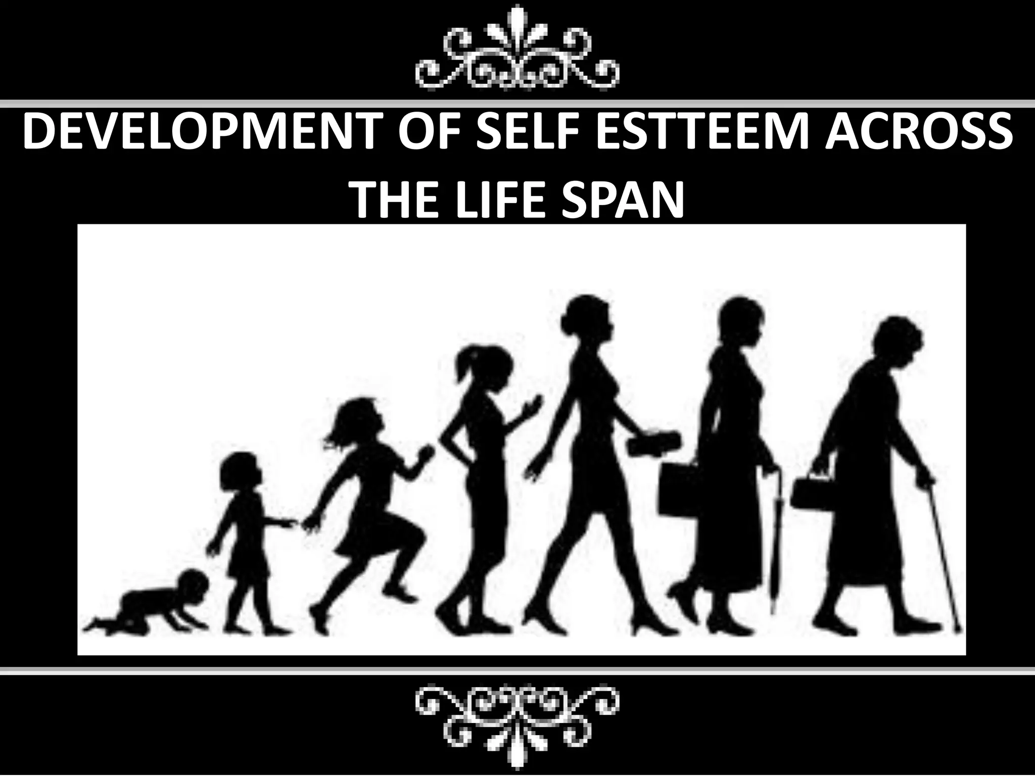DEVELOPMENT OF SELF ESTTEEM ACROSS
THE LIFE SPAN
 