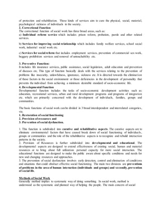 Development of social work profession | PDF