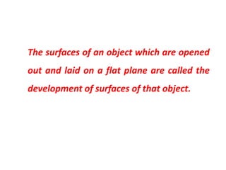 Non Development Surface Object development of surface - Engineering graphics | PDF