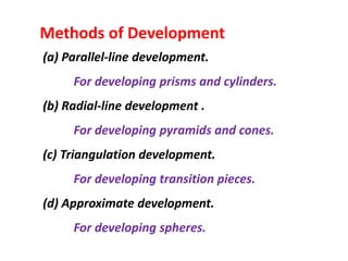 Radial Line Development Pitcher development of surface - Engineering graphics | PDF