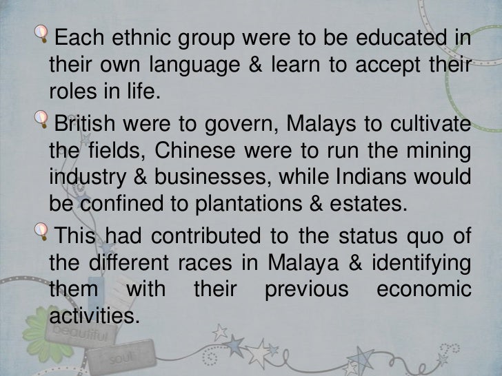 status quo in malay