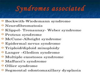 29/07/2017 BY - Dr. Sanjana G. Patil 106
Syndromes associated
 