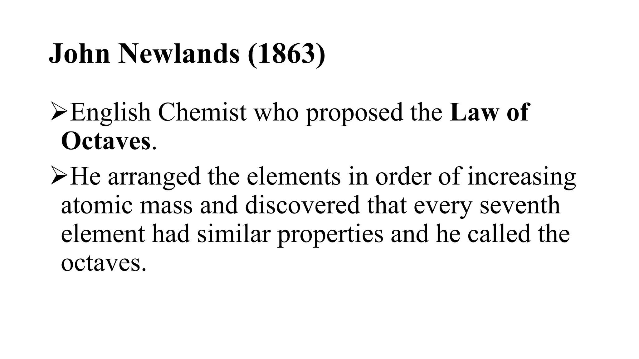 Development of the Periodic Table PowerPoint | PPTX
