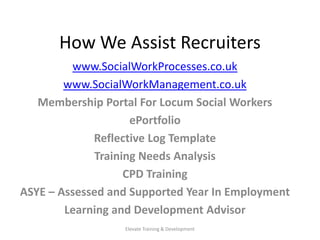 Social Work Training Development of the professional self | PDF