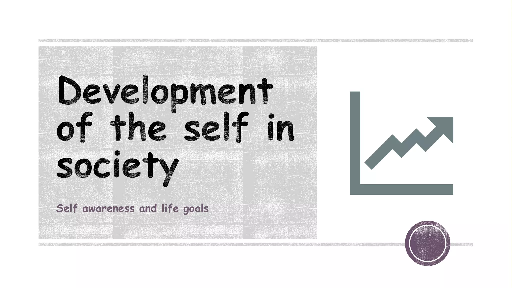 Development of the self in society | PPT