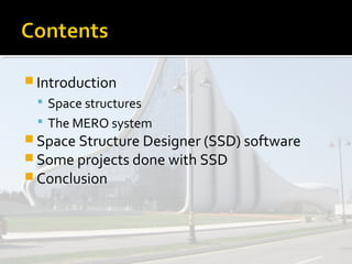 Development of the space structure designer | PPT