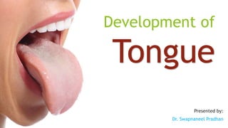 Development of
Tongue
Presented by:
Dr. Swapnaneel Pradhan
 