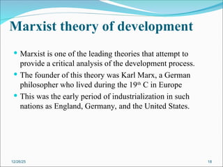 Marxism Development DEVELOPMENT PERSPECTIVE THEORIES OF DEVELOPMENT(1).ppt