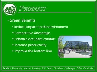 ProductGreen Benefits