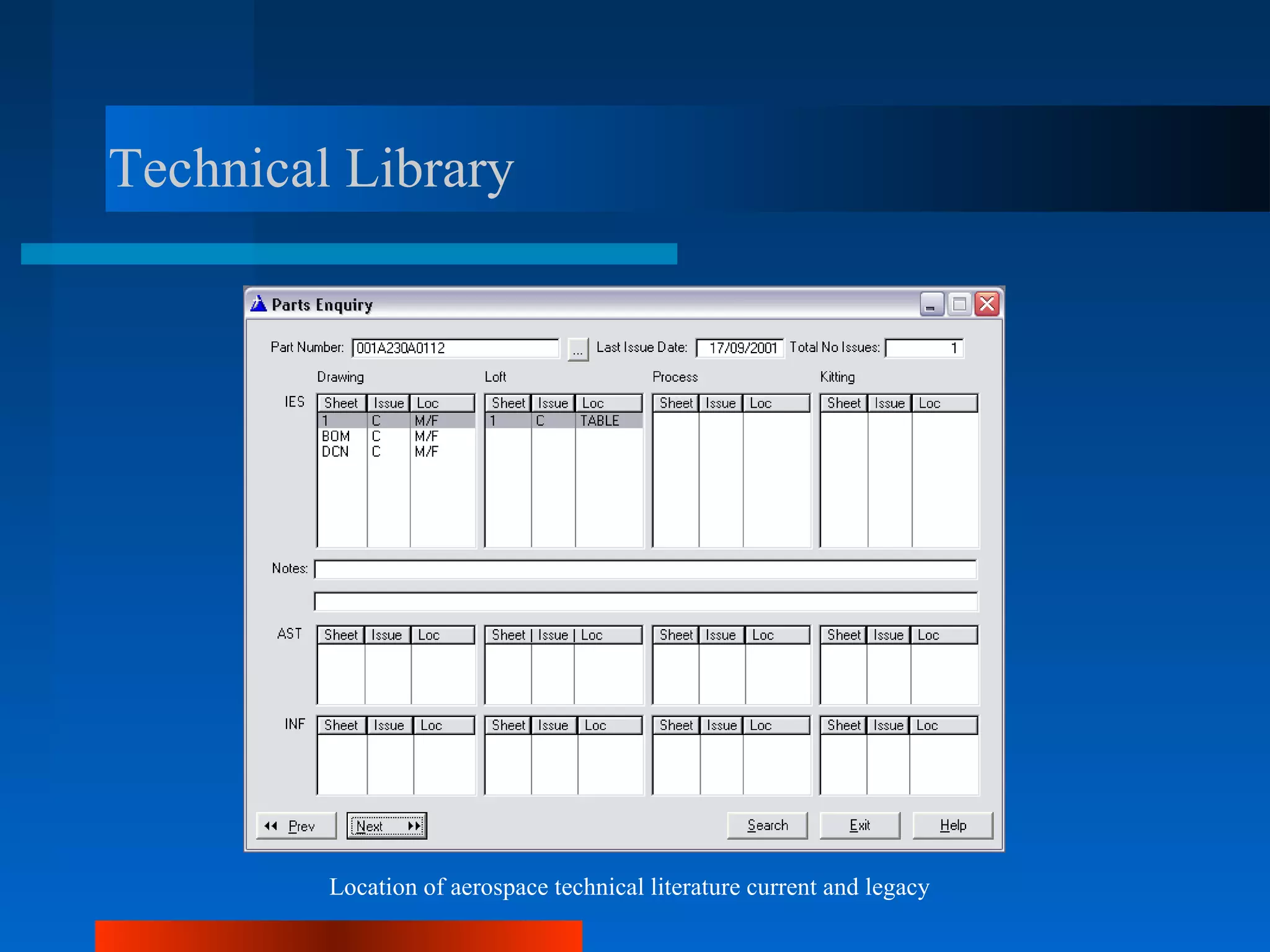 Technical Library




         Location of aerospace technical literature current and legacy
 