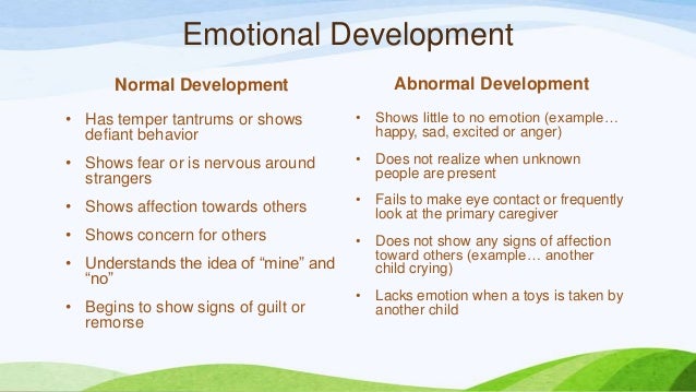 examples of emotional health