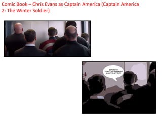 Comic Book – Chris Evans as Captain America (Captain America
2: The Winter Soldier)
 